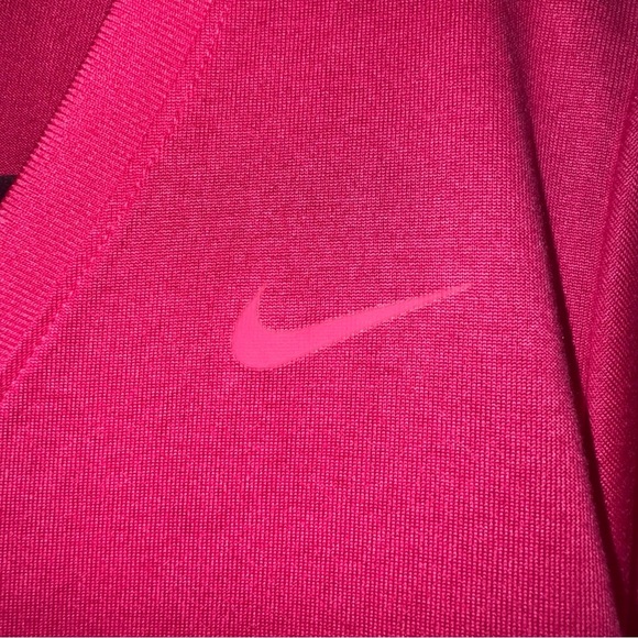 Nike Women's Pink V-Neck Top - Picture 2 of 4
